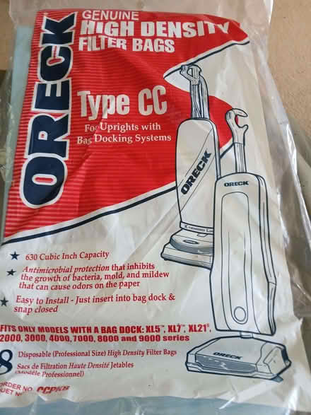 Photo of free Bags for Oreck vacuum cleaner (Minster Lovell OX29) #1