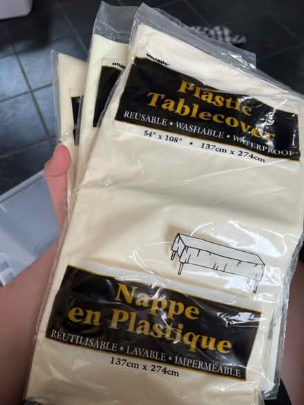 Photo of free 3x plastic tablecloths (Watton) #1