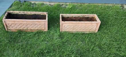 Photo of free 2 terracotta planters (Colyton EX24) #1