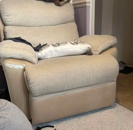 Photo of free Electric armchair and 3 seater sofa (Rm17 6qr) #1
