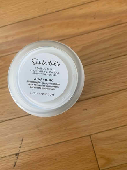 Photo of free Sur La table barely used candle (Near Friendship Heights metro) #2