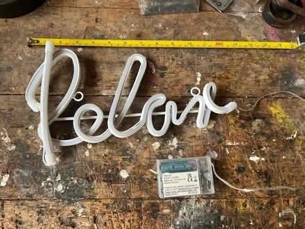 Photo of free Neon ‘Relax’ sign (Kelvedon CO5) #1