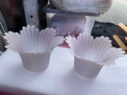 Photo of free Two glass lampshades (Worthing BN11) #1
