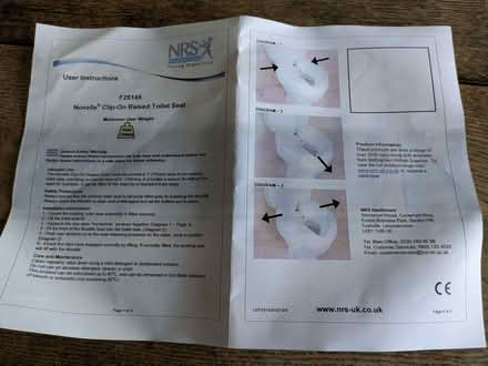 Photo of free Clip-on raised toilet seat, unused (Finstall B60) #2