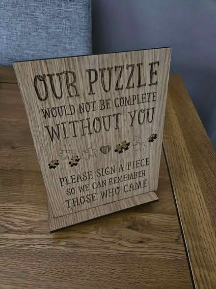Photo of free Puzzle sign for wedding (Welwyn Garden City AL7) #1
