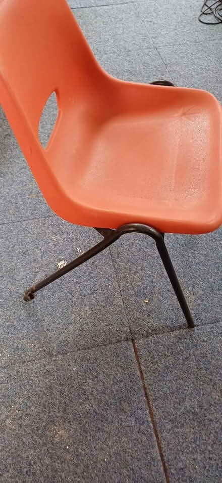 Photo of free 69 Orange plastic chairs (Birkenhead, CH42) #3