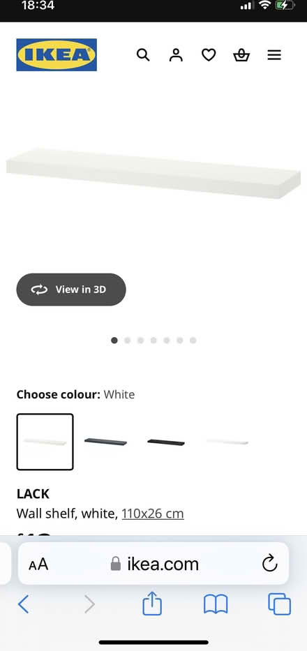 Photo of IKEA lack floating shelf (Edmonton, N18) #1