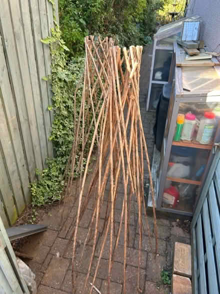 Photo of free Willow plant supports (old) (Near Cameron Toll EH16) #1