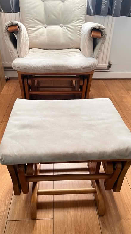 Photo of free Rocking Nursing chair & footstool (Kempston) #3