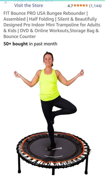 Photo of free Fit Bounce mini- trampoline, Used (Curtis Park) #1