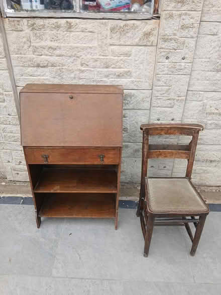 Photo of free Vintage Bureau and Church Chair (Eastcote HA4) #1