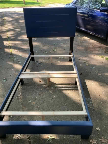 Photo of free Twin bed frame mattress boxspring (Medina, Ohio) #3