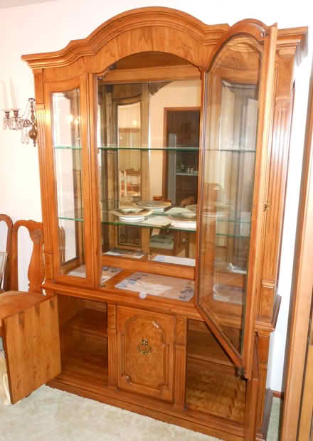 Photo of free Thomasville wood china cabinet (Loyal Heights) #3