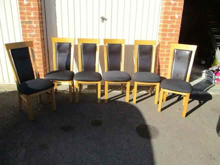 Photo of free Six High-Back Dining Room Chairs (Lower Tadmarton OX15) #1