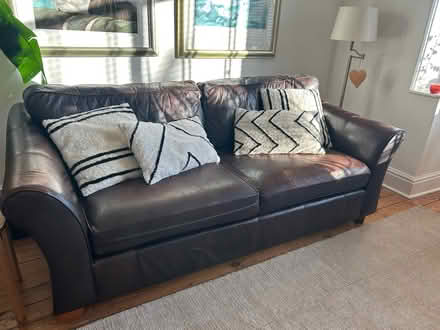 Photo of free Leather Sofa (Saltaire BD17) #1