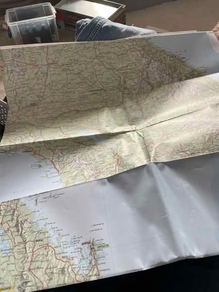Photo of free Unused Vietnam, Cambodia. Laos map (Golden Green TN11) #2
