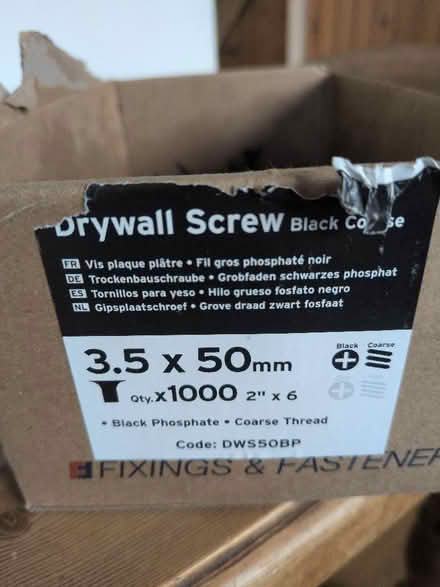 Photo of free Drywall screws (Shurdington GL51) #1