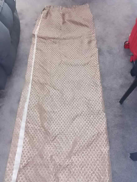 Photo of free Curtains Gold 72"d x 90"w vgc ("TQ3" TQ3) #1