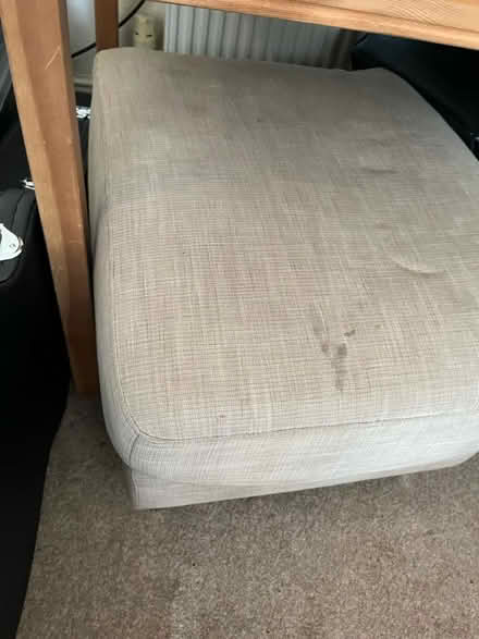 Photo of free Beige pouffe footstool (Heywood OL10) #3