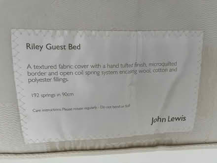 Photo of free John Lewis single mattress (Leckhampton) #1