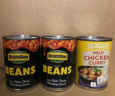 Photo of free Tins of beans & chicken curry BB 2027 (Latchford WA4) #1