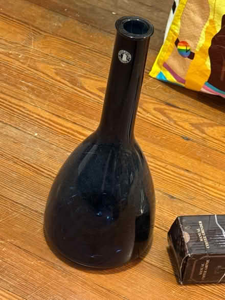 Photo of free Blue glass bottle (Cliffside Park) #1