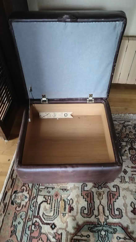 Photo of free Leather effect stool (Templepatrick BT39) #1