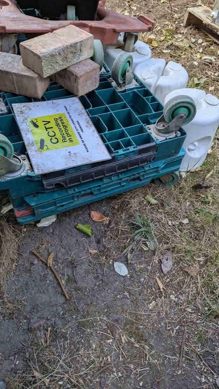 Photo of free Plastic wheelie for pushing loaded food baskets (Loftus Road W12) #1