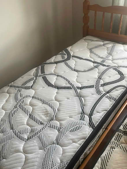Photo of free Wood bed frame and matress (Lucan) #1