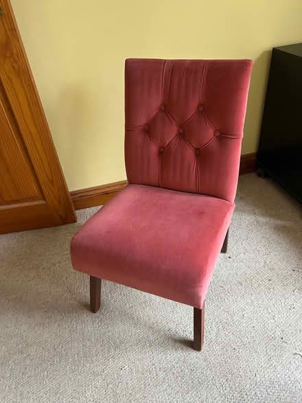 Photo of free Small velvet chair (Murton SA3) #2
