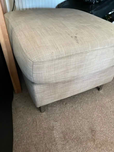 Photo of free Beige pouffe footstool (Heywood OL10) #2