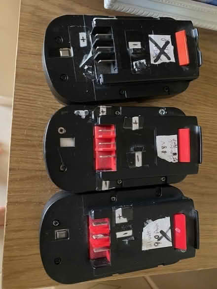 Photo of free 3 x 18v nimh battery for chainsaw (Wollaton NG82) #2