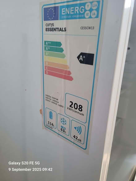 Photo of free Small fridge freezer (Woodley RG5) #2