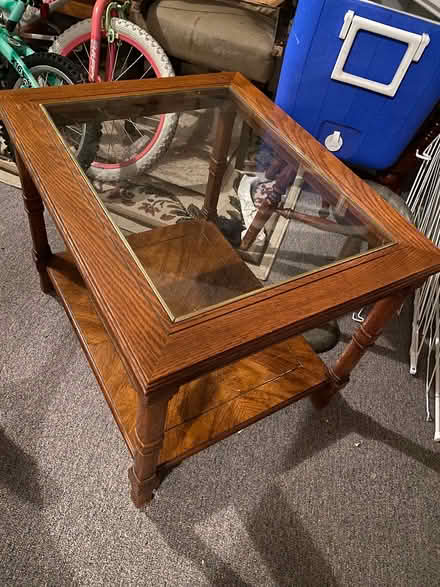 Photo of free End table for sofa (Bank/hunt club) #1