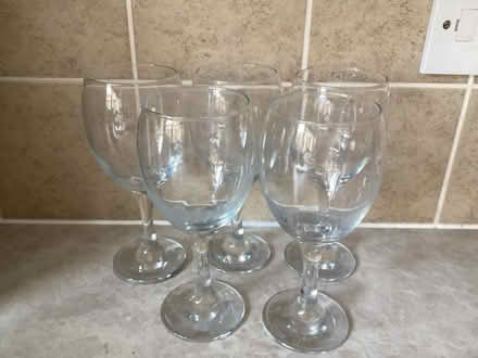 Photo of free 5 wine glasses (Colchester) #1
