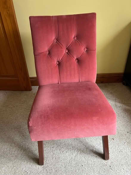 Photo of free Small velvet chair (Murton SA3) #3