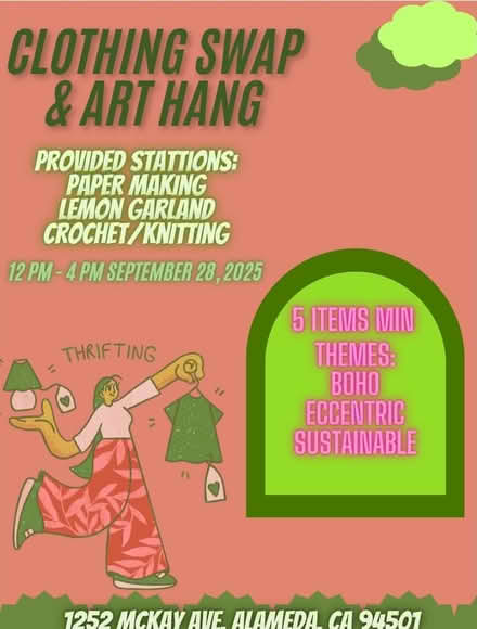 Photo of free Clothing "Switch" and Art Hang (Oakland CA) #1