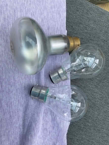 Photo of free Three light bulbs, bayonet fitting, unused. (Hassocks BN6) #1