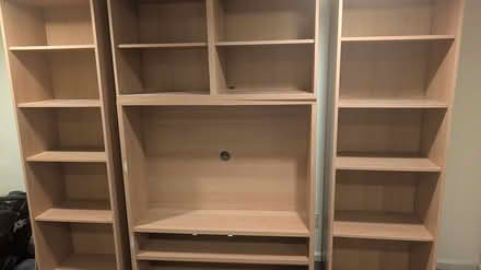 Photo of free Entertainment center, couch, chair (Seven Fields PA) #1