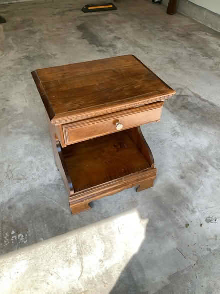 Photo of free Bed frame, headboard, night stand (Wheaton) #2