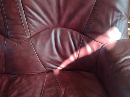 Photo of free 3 seater burgundy leather sofa (Sedgley, DY3) #2