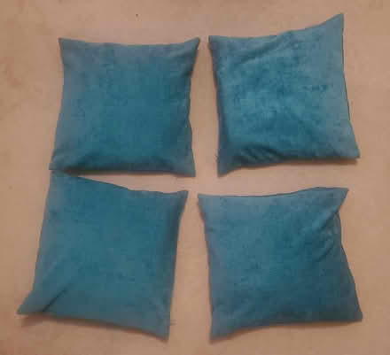 Photo of free Four teal/green cushions (South Woodham Ferrers) #1