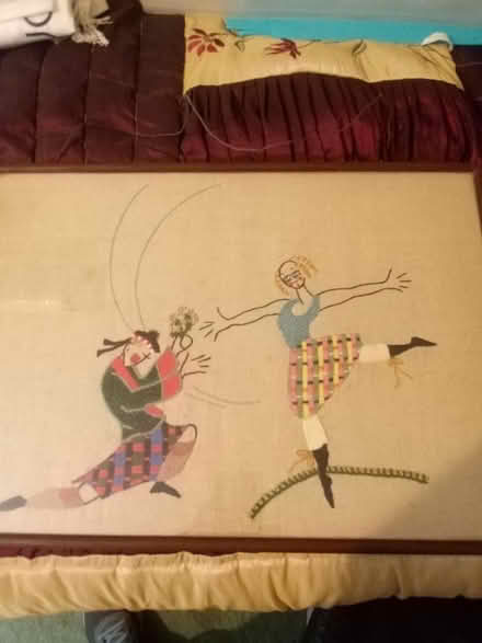 Photo of free Dancers framed embroidery picture (Tonbridge) #1