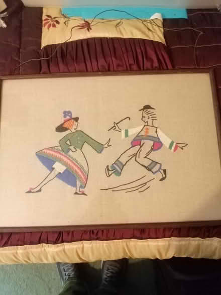 Photo of free Framed embroidery picture (1) (Tonbridge) #1