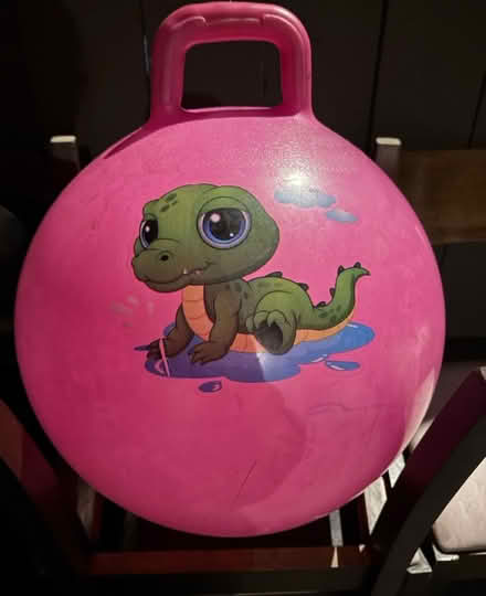 Photo of free Pink inflatable bouncy hopper ball (Valencia Avenue, Sunnyvale) #1