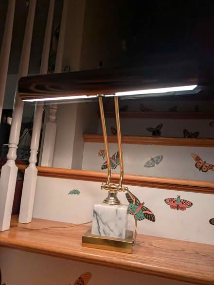 Photo of free Piano Light w/ Marble & Brass (Pawtucketville / Lowell) #2