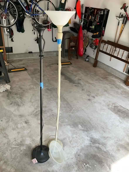 Photo of free Two floor lamps needing repair (Wheaton) #1