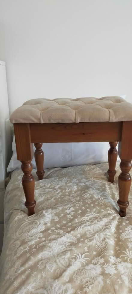 Photo of free Pine dressing table stool (Wickford SS12) #1