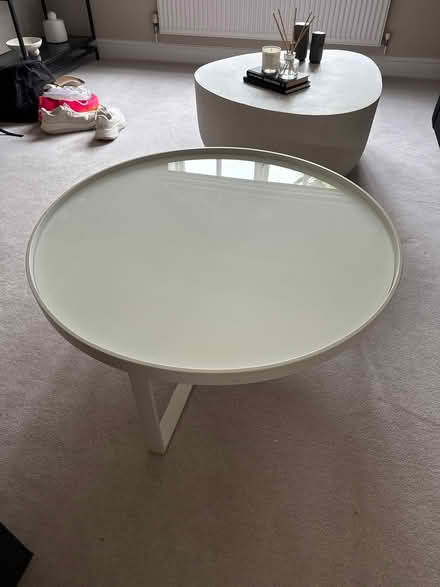 Photo of free White Glass Table (EN7 Richardson Crescent) #1