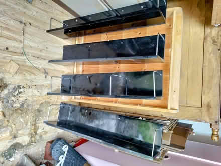 Photo of free Black acrylic shelves (Westbury Leigh BA13) #1
